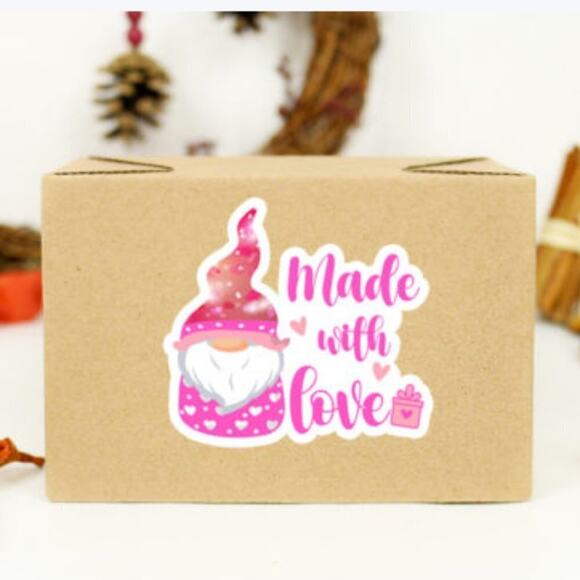 Handmade 50 Valentine's Day Small Business Package Stickers - Picture 4 of 8